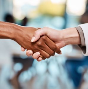 physician hand shake