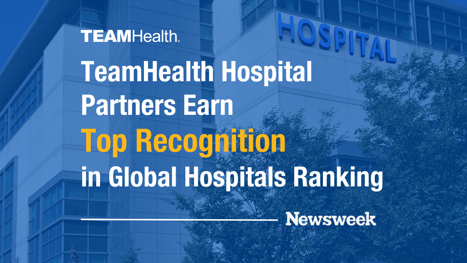 TeamHealth Hospital Partners Recognized in Newsweek Ranking